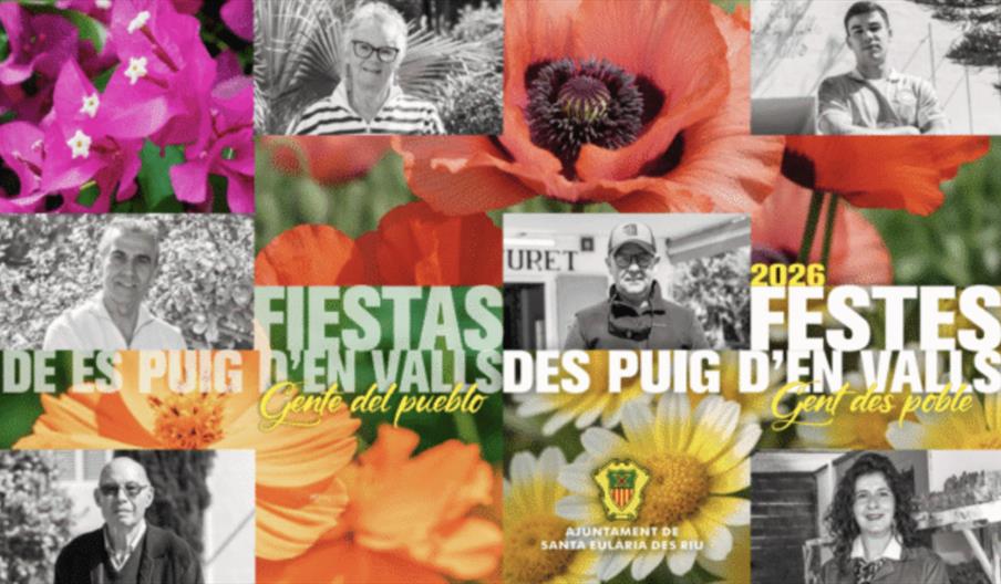 Cartel de las Fiestas patronales de Puig d'en Valls 2026.
